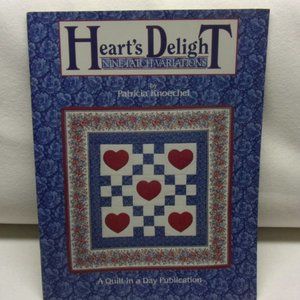 🐱 ON SALE Quilt Book, Heart's Delight Nine Patch Variation, Quilt in a Day Book